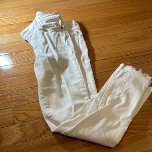 DL1961 Chloe girls ankle white ripped jeans - size 14